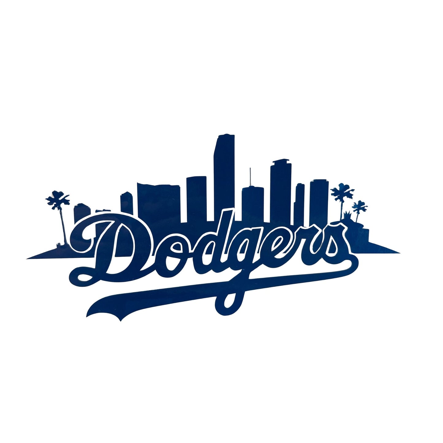 Dodgers decal | LA | Sticker | Car Decal | Permanent vinyl | Los Angeles | LA bleeds blue | Dodgers heart