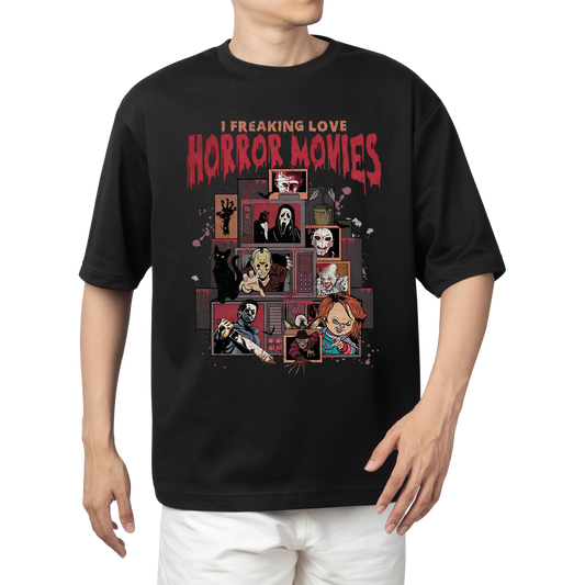 Freaking love Horror Movies shirt | Streetwear | Halloween | Horror shirt | Favorite slashers