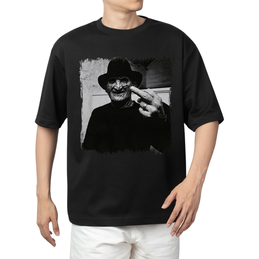 Freddy Kreuger throwing the peace sign  shirt | Custom shirt | Horror movie | Halloween | Streetwear | Unisex