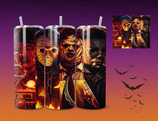 Michael Myers | Freddy | Jason | Leatherface | Tumbler | Custom cup | 20 ounce